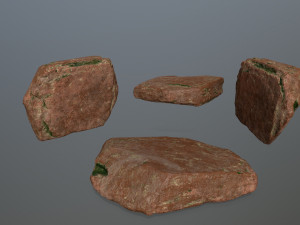 desert rocks 3D मॉडल