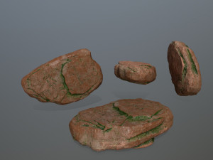 desert rocks 3D मॉडल