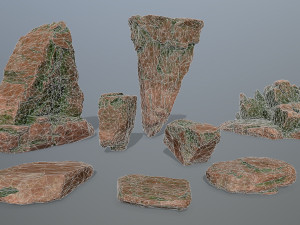 desert rocks 3D मॉडल