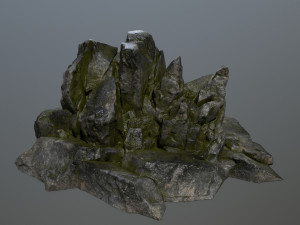 cliff rocks Model 3D