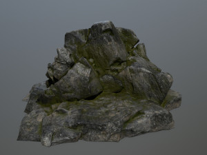 cliff rocks Model 3D