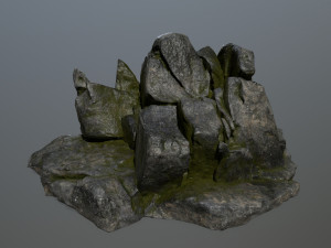 cliff rocks Model 3D