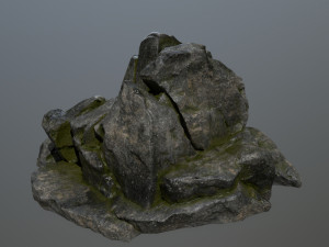 cliff rocks Model 3D
