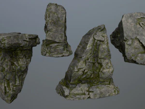 cliff rocks 3D Model