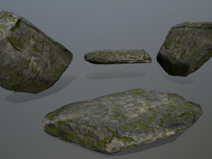 cliff rocks Model 3D