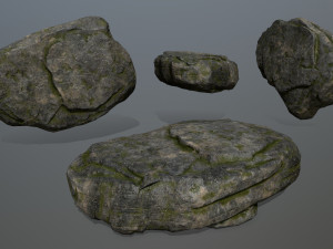 cliff rocks Model 3D