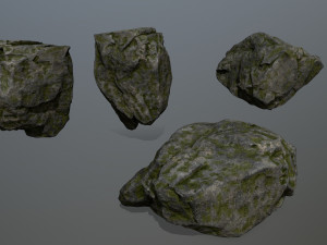 cliff rocks Model 3D