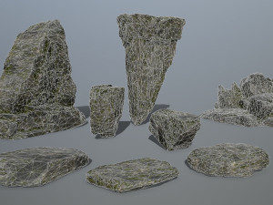 cliff rocks Model 3D