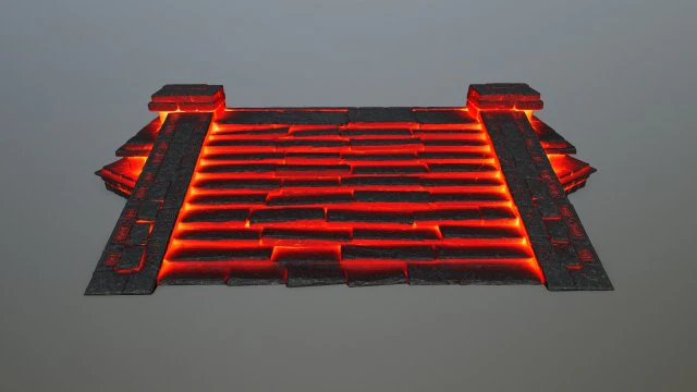 fire stair 3D Model .c4d .max .obj .3ds .fbx .stl .blend 