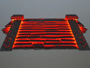 scala antincendio Modello 3D