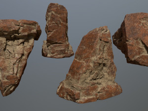 desert rocks 3D 模型