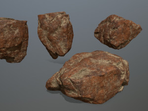 desert rocks 3D 模型