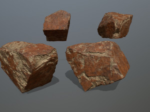 desert rocks 3D 模型