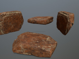 desert rocks 3D 模型