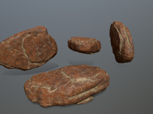 desert rocks 3D 模型