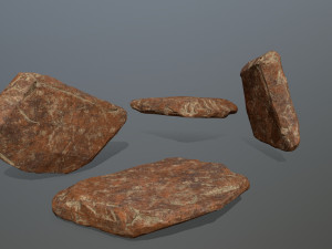 desert rocks 3D 模型