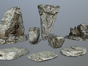 rocks 3D-Modell