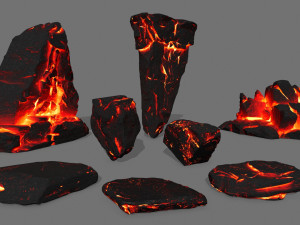 lava rock 3D Model