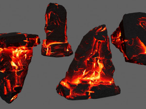 lava rock 3D-Modell