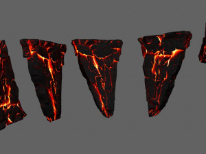 lava rock 3D-Modell