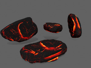 lava rock 3D-Modell