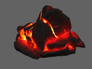 lava rock 3D Model