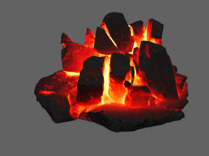 lava rock 3D-Modell