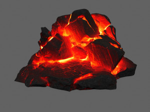lava rock 3D-Modell