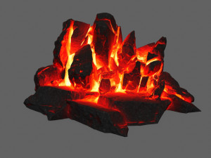 lava rock 3D-Modell