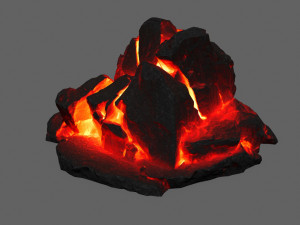 lava rock 3D-Modell