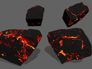lava rock 3D-Modell