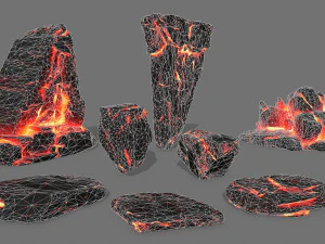 lava rock 3D Model