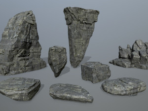 cliff rocks Modello 3D