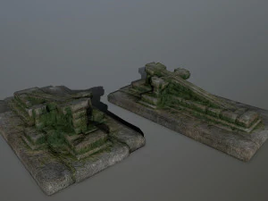 tombstone set 3D Model