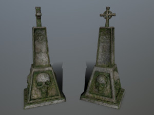 tombstone set 3D 模型