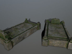 tombstone set 3D 模型