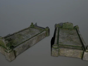 tombstone set 3D Model