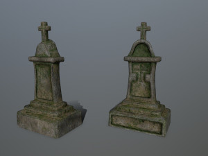 tombstone set 3D 模型