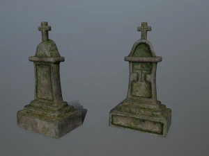 tombstone set 3D Model