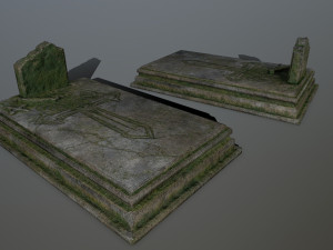 tombstone set 3D 模型