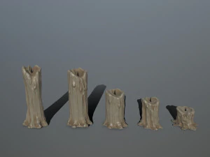 tombstone set 3D Model