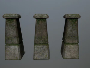 tombstone set 3D Model