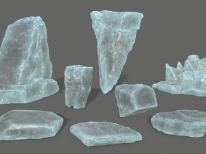 ice rocks Model 3D