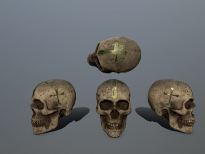 tombstone set Modelo 3D