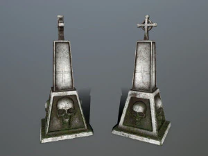 tombstone set 3D Model