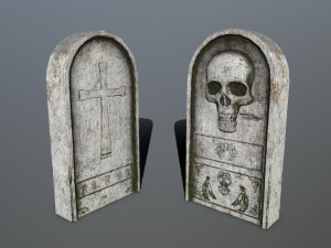 tombstone set Modelo 3D