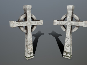 tombstone set Modelo 3D