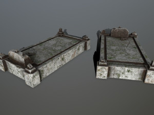 tombstone set Modelo 3D