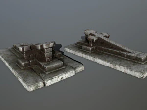 tombstone set 3D Model