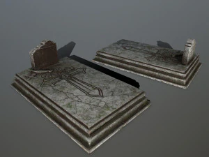 tombstone set 3D Model